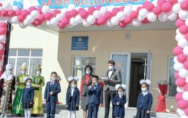 В Кербулакском районе состоялось открытие школы после капитального ремонта